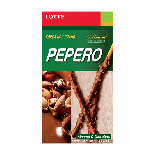 樂天果仁巧克力棒 Lotte Almond Pepero Chocolate Sticks 32g ***