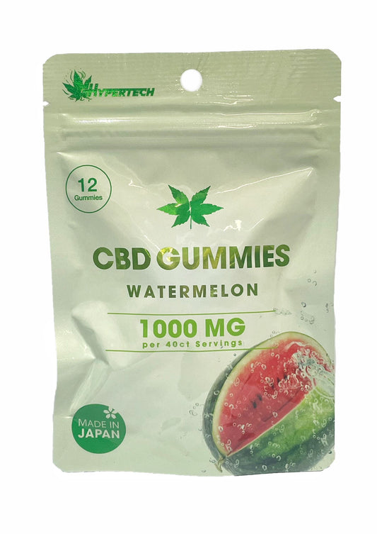 Hypertech C B D Gummies - Watermelon 12Gummies 48g*