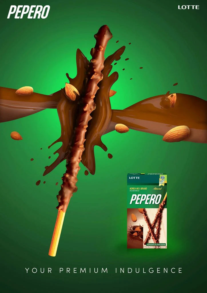 樂天果仁巧克力棒 Lotte Almond Pepero Chocolate Sticks 32g ***