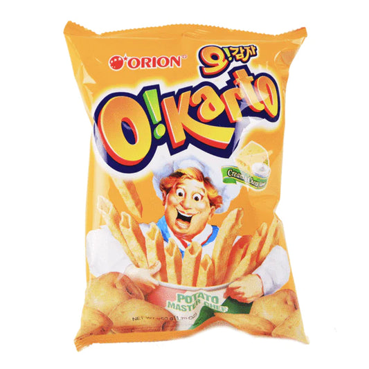 Orion 空心薯條 芝士奶油味 Orion O! Karto Cream & Cheese Flavor 50g ***